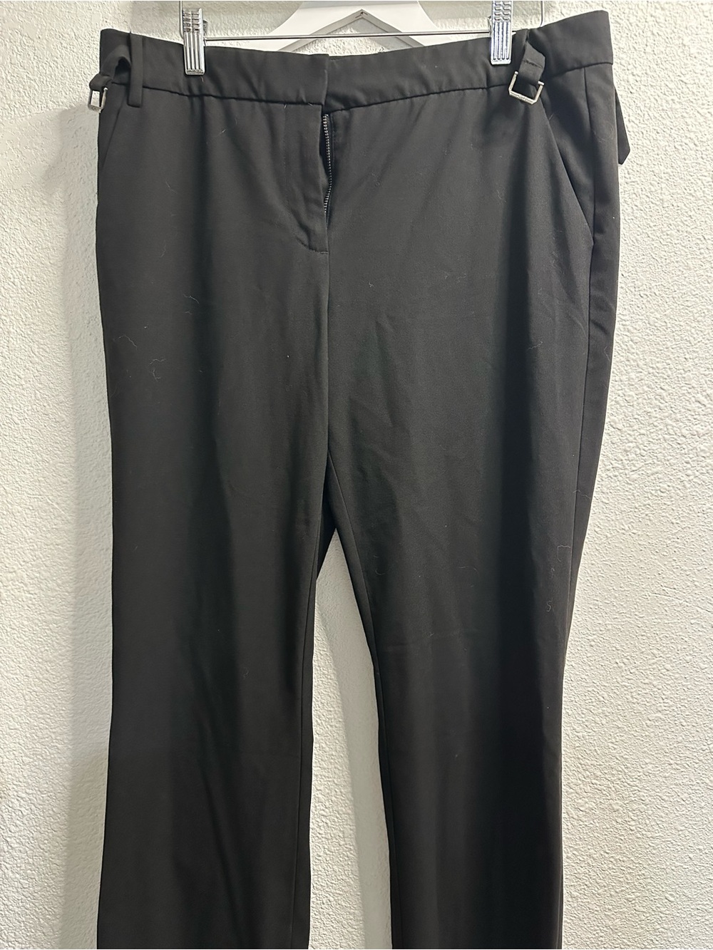 Armani Exchange Black Straight-Leg Dress Trousers
